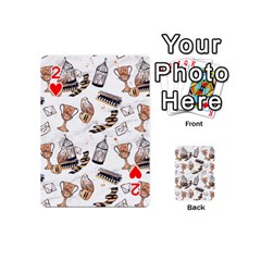 Hufflepuff Pattern Playing Cards 54 Designs (Mini) from ArtsNow.com Front - Heart2