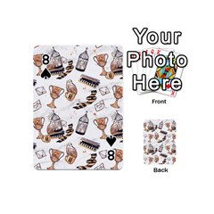 Hufflepuff Pattern Playing Cards 54 Designs (Mini) from ArtsNow.com Front - Spade8