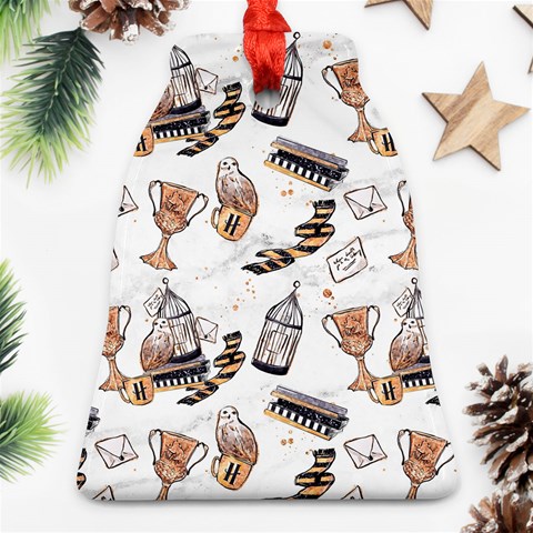 Hufflepuff Pattern Ornament (Bell) from ArtsNow.com Front