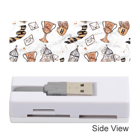 Hufflepuff Pattern Memory Card Reader (Stick) from ArtsNow.com Front