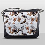 Hufflepuff Pattern Messenger Bag