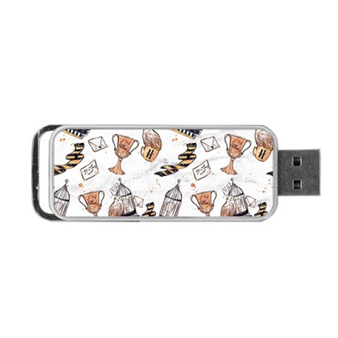 Hufflepuff Pattern Portable USB Flash (Two Sides) from ArtsNow.com Front