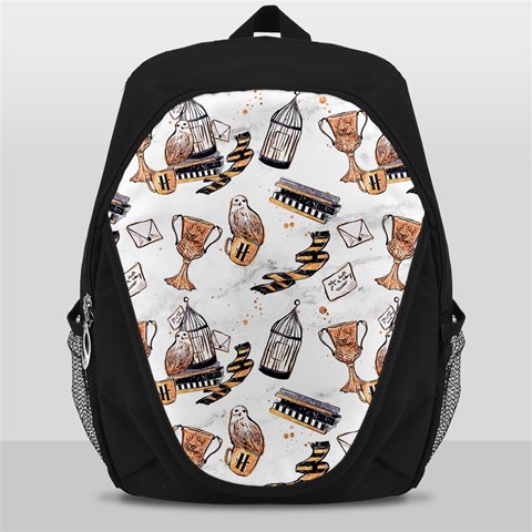 Hufflepuff Pattern Backpack Bag from ArtsNow.com Front