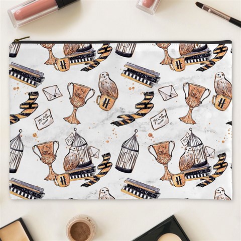 Hufflepuff Pattern Cosmetic Bag (XXXL) from ArtsNow.com Front