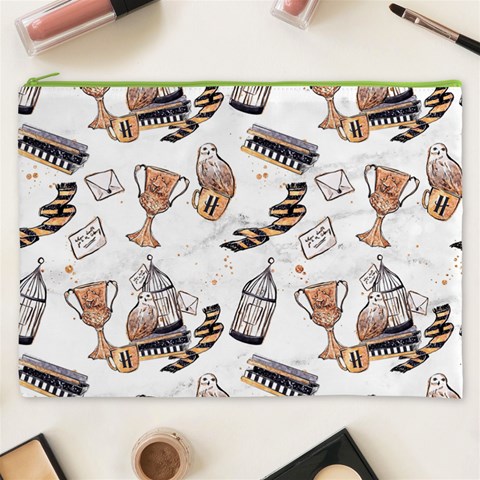 Hufflepuff Pattern Cosmetic Bag (XXXL) from ArtsNow.com Front