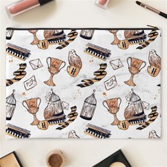 Hufflepuff Pattern Cosmetic Bag (XXXL) from ArtsNow.com Back