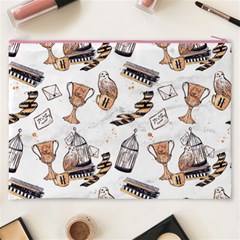 Hufflepuff Pattern Cosmetic Bag (XXXL) from ArtsNow.com Back