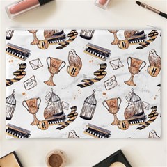 Hufflepuff Pattern Cosmetic Bag (XXXL) from ArtsNow.com Back