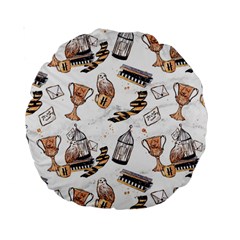 Hufflepuff Pattern Standard 15  Premium Round Cushions from ArtsNow.com Front