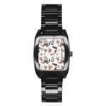 Hufflepuff Pattern Stainless Steel Barrel Watch