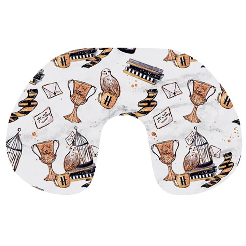Hufflepuff Pattern Travel Neck Pillow from ArtsNow.com Front