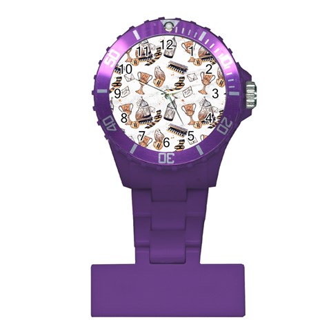 Hufflepuff Pattern Plastic Nurses Watch from ArtsNow.com Front