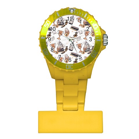 Hufflepuff Pattern Plastic Nurses Watch from ArtsNow.com Front