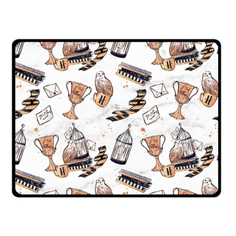 Hufflepuff Pattern Double Sided Fleece Blanket (Small)  from ArtsNow.com 45 x34  Blanket Front
