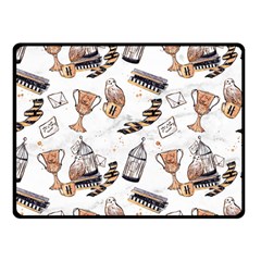Hufflepuff Pattern Double Sided Fleece Blanket (Small)  from ArtsNow.com 45 x34  Blanket Back