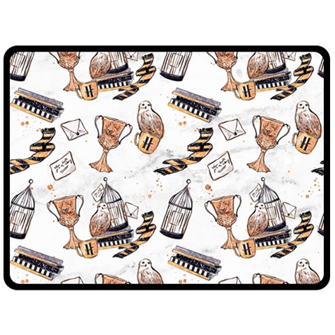 Hufflepuff Pattern Double Sided Fleece Blanket (Large)  from ArtsNow.com 80 x60  Blanket Front