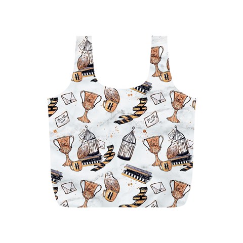Hufflepuff Pattern Full Print Recycle Bag (S) from ArtsNow.com Front