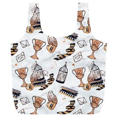 Hufflepuff Pattern Full Print Recycle Bag (XL) from ArtsNow.com Front