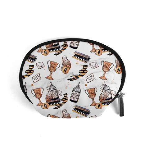 Hufflepuff Pattern Accessory Pouch (Small) from ArtsNow.com Front