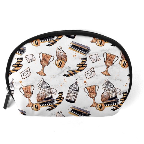 Hufflepuff Pattern Accessory Pouch (Large) from ArtsNow.com Back
