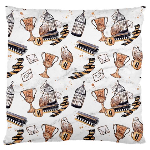 Hufflepuff Pattern Large Flano Cushion Case (One Side) from ArtsNow.com Front