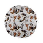 Hufflepuff Pattern Standard 15  Premium Flano Round Cushions
