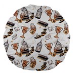 Hufflepuff Pattern Large 18  Premium Flano Round Cushions