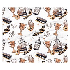 Hufflepuff Pattern Double Sided Flano Blanket (Small)  from ArtsNow.com 50 x40  Blanket Back