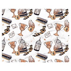 Hufflepuff Pattern Double Sided Flano Blanket (Medium)  from ArtsNow.com 60 x50  Blanket Back