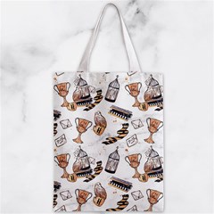 Hufflepuff Pattern Zipper Classic Tote Bag from ArtsNow.com Front