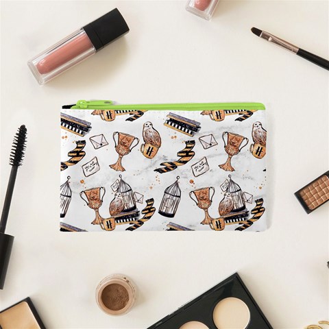 Hufflepuff Pattern Cosmetic Bag (XS) from ArtsNow.com Front