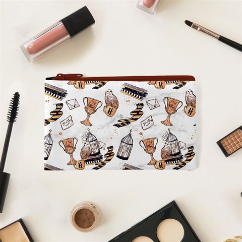 Hufflepuff Pattern Cosmetic Bag (XS) from ArtsNow.com Front