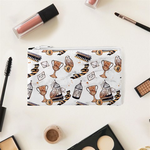 Hufflepuff Pattern Cosmetic Bag (XS) from ArtsNow.com Front