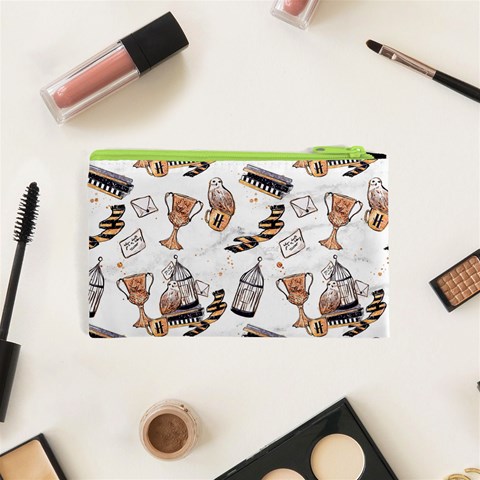 Hufflepuff Pattern Cosmetic Bag (XS) from ArtsNow.com Back