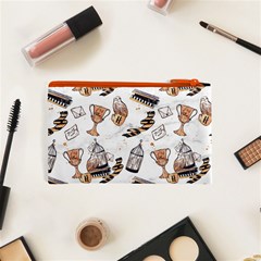 Hufflepuff Pattern Cosmetic Bag (XS) from ArtsNow.com Back