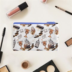 Hufflepuff Pattern Cosmetic Bag (XS) from ArtsNow.com Back