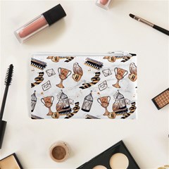 Hufflepuff Pattern Cosmetic Bag (XS) from ArtsNow.com Back