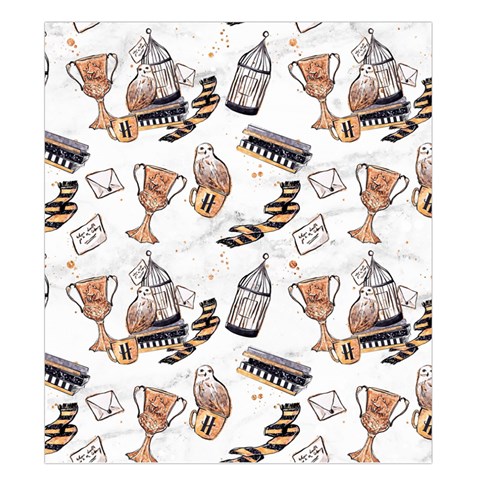Hufflepuff Pattern Duvet Cover Double Side (King Size) from ArtsNow.com Back