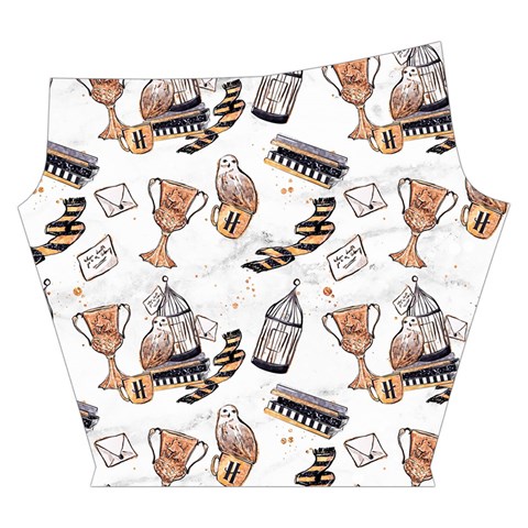 Hufflepuff Pattern Yoga Cropped Leggings from ArtsNow.com Left