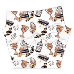 Hufflepuff Pattern Yoga Cropped Leggings from ArtsNow.com Left