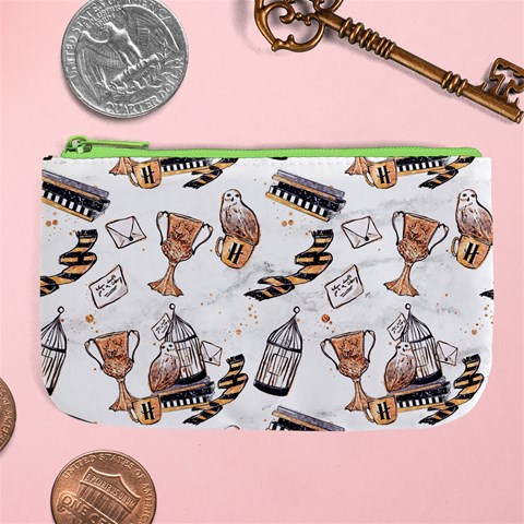 Hufflepuff Pattern Large Coin Purse from ArtsNow.com Front