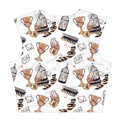 Hufflepuff Pattern Cotton Crop Top from ArtsNow.com Back