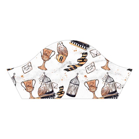 Hufflepuff Pattern Cotton Crop Top from ArtsNow.com Right Sleeve