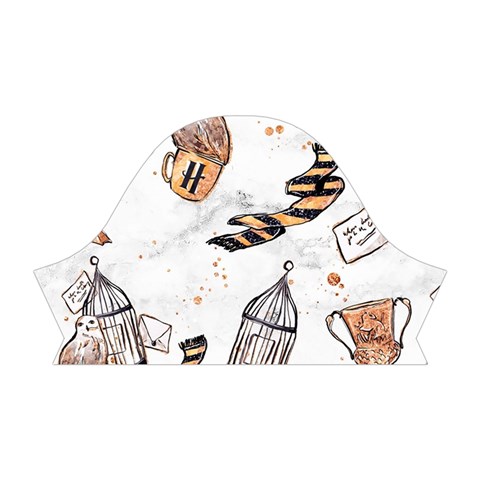 Hufflepuff Pattern Short Sleeve V Left Sleeve