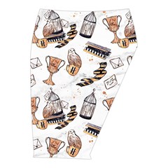 Hufflepuff Pattern Midi Wrap Pencil Skirt from ArtsNow.com  Front Right 
