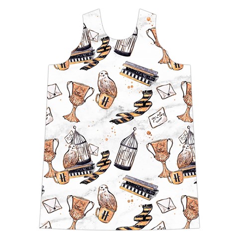 Hufflepuff Pattern Shoulder Cutout Velvet One Piece from ArtsNow.com Front