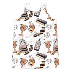 Hufflepuff Pattern Shoulder Cutout Velvet One Piece from ArtsNow.com Front