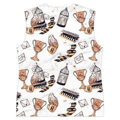 Hufflepuff Pattern Women s Button Up Vest from ArtsNow.com Back