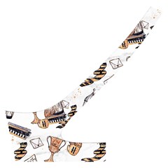 Hufflepuff Pattern Cross Back Hipster Bikini Set from ArtsNow.com Back Left