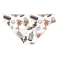 Hufflepuff Pattern Cross Back Hipster Bikini Set from ArtsNow.com Back Under